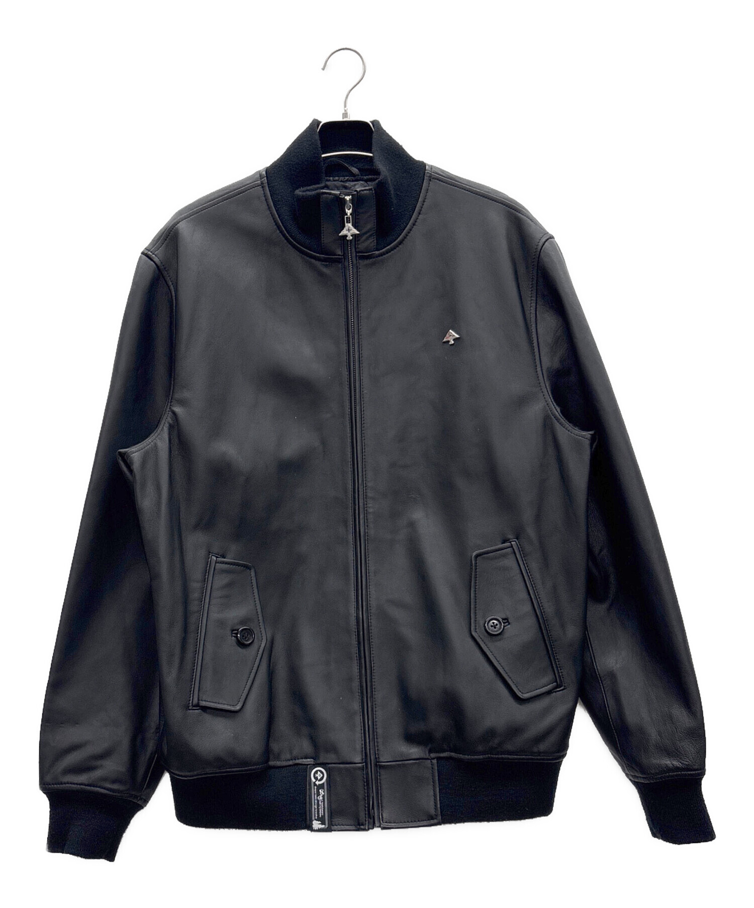 LRG ブラックレザージャケット XLサイズ 中古・古着通販】LRG (エルアールジー) レザージャケット ブラック
