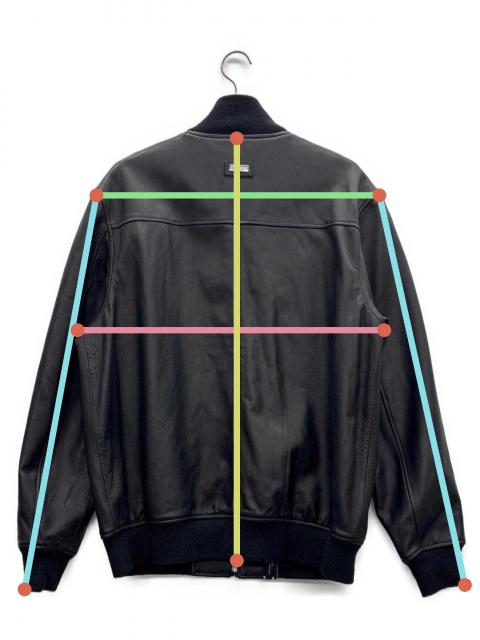中古・古着通販】LRG (エルアールジー) レザージャケット ブラック