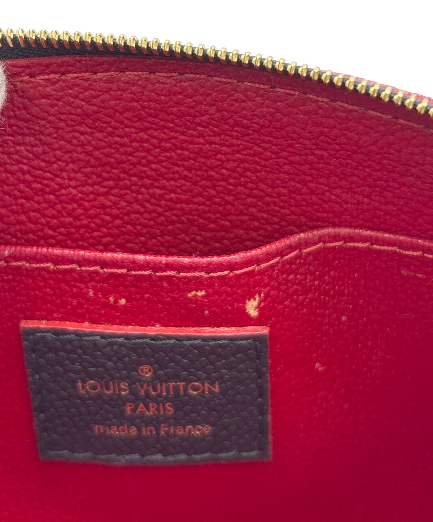 ルイヴィトン ポーチ 赤 LOUIS VUITTON コスメポーチ 化粧品入れ 中古・古着通販】LOUIS VUITTON (ルイ ヴィトン) コスメポーチ