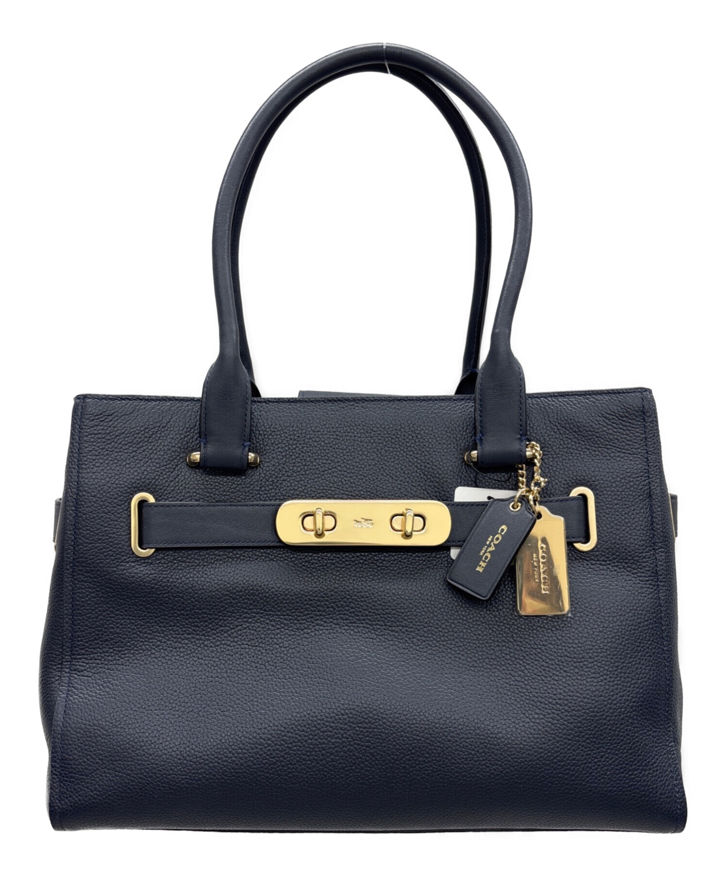 中古・古着通販】COACH (コーチ) トートバッグ ネイビー｜ブランド 