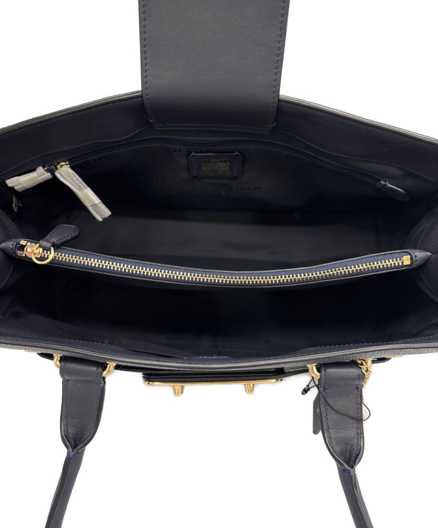 中古・古着通販】COACH (コーチ) トートバッグ ネイビー｜ブランド 