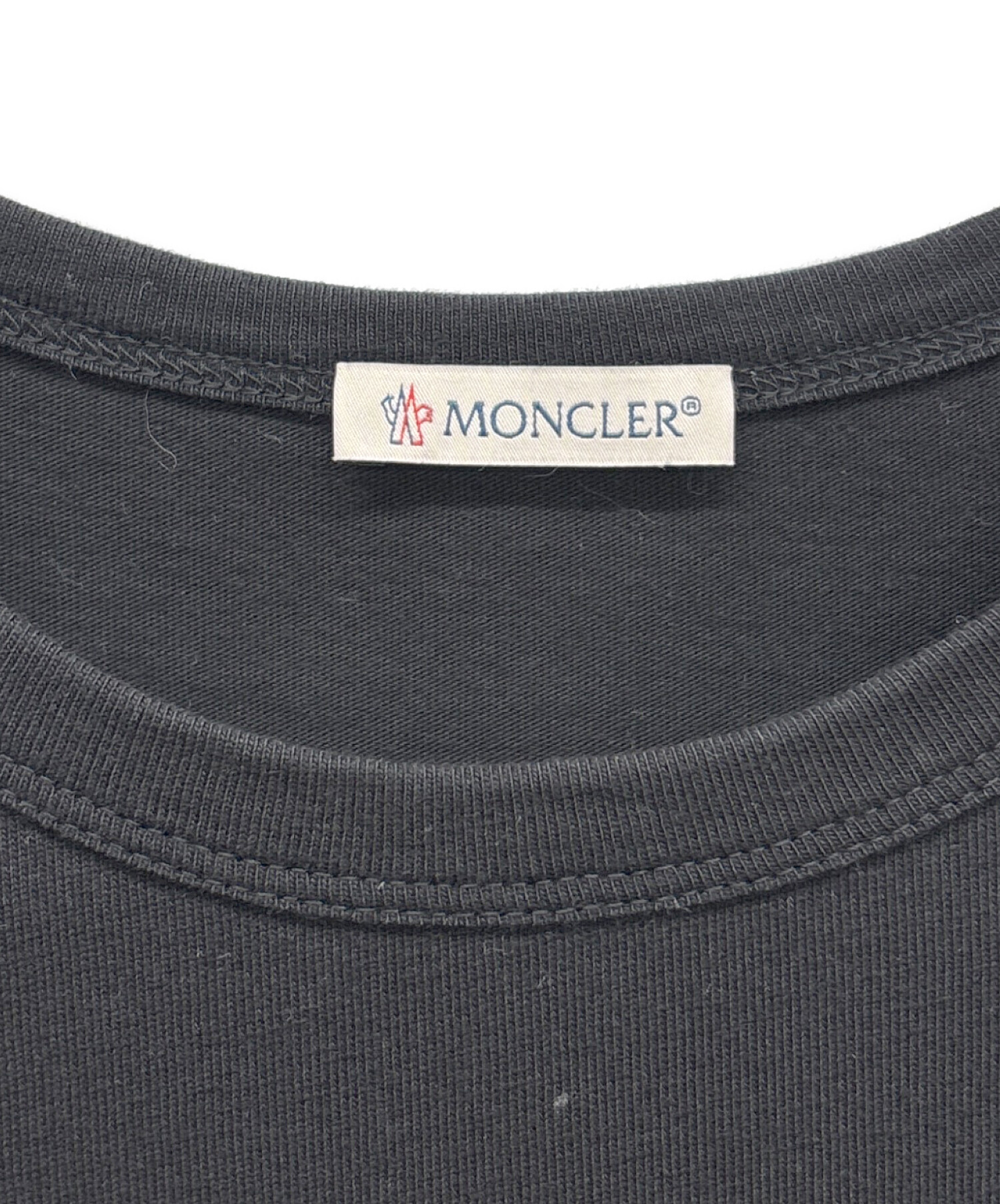 中古・古着通販】MONCLER (モンクレール) MAGLIA-T-SHIRT ブラック 