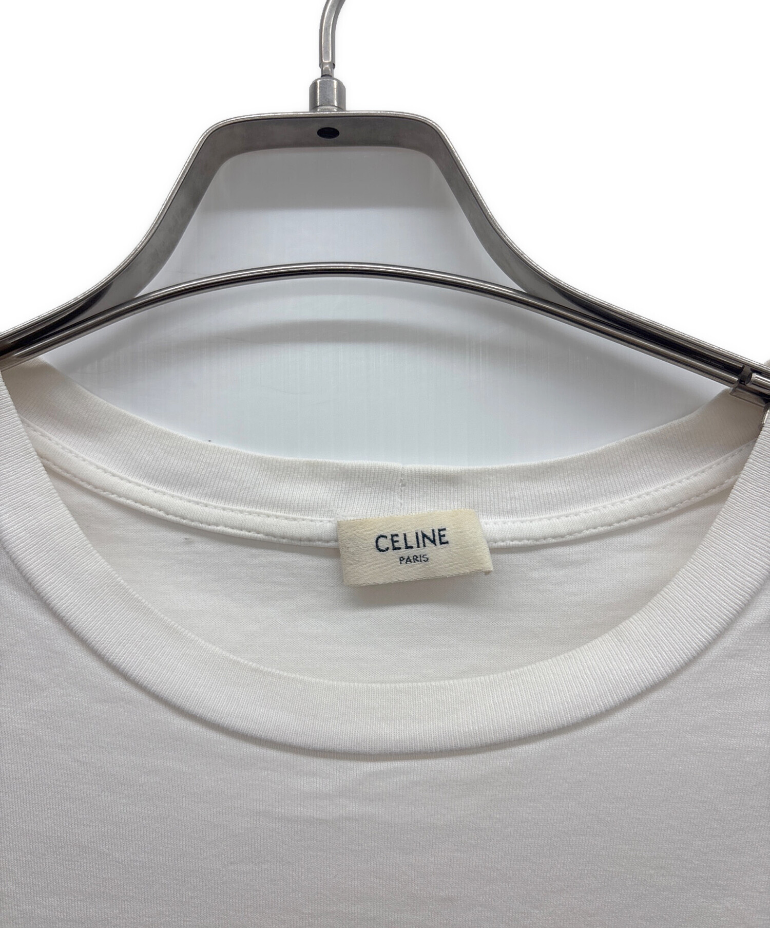 中古・古着通販】CELINE (セリーヌ) Tシャツ ホワイト サイズ:XS