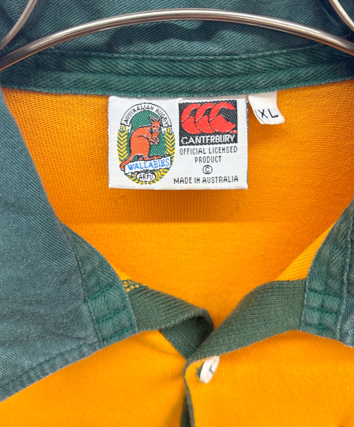【美品】カンタベリー ラガーシャツ L相当(S) wallabies 2003 中古・古着通販】Canterbury (カンタベリー) WALLABIES ラガーシャツ