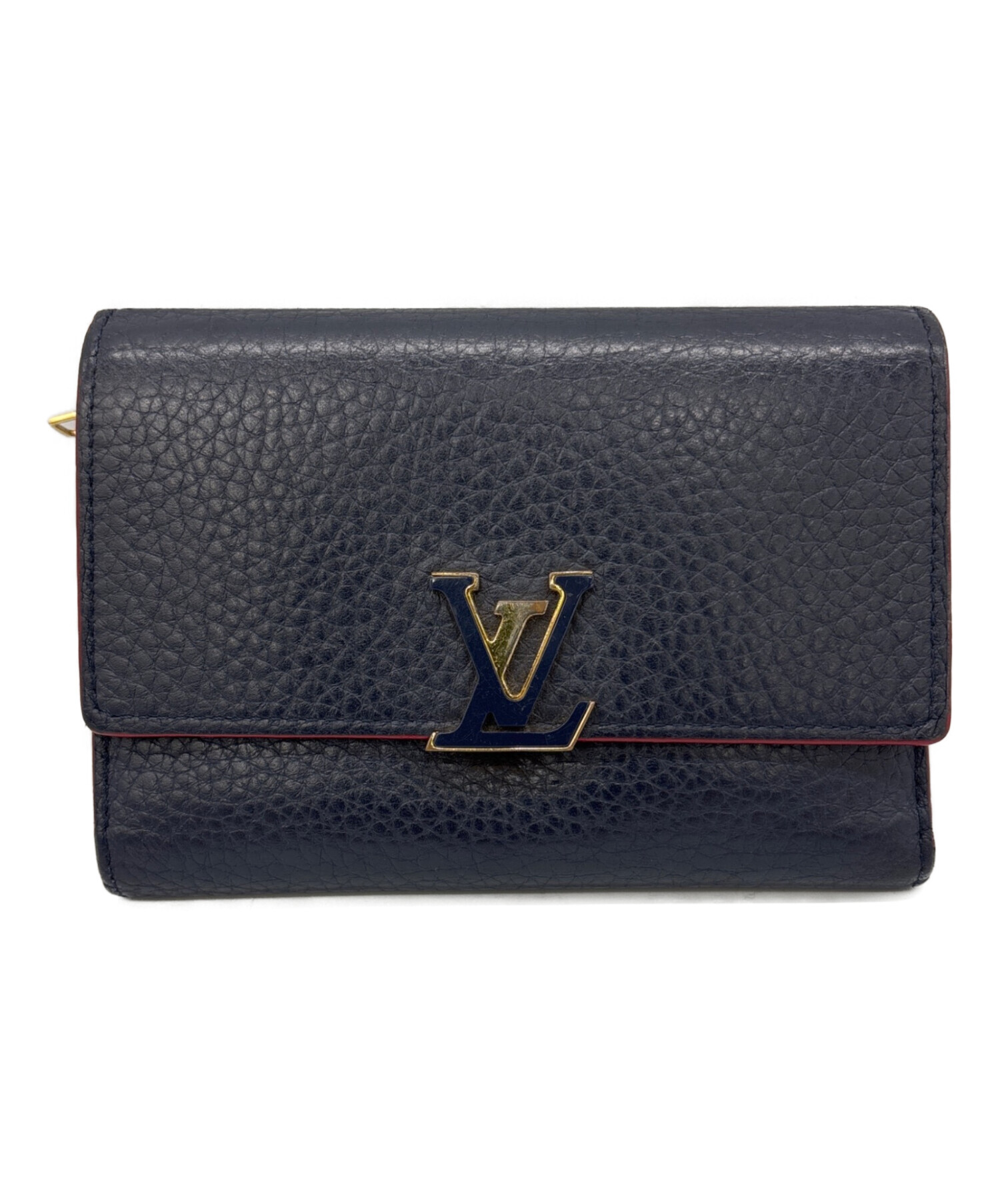 中古・古着通販】LOUIS VUITTON (ルイ ヴィトン) 3つ折り財布 ネイビー