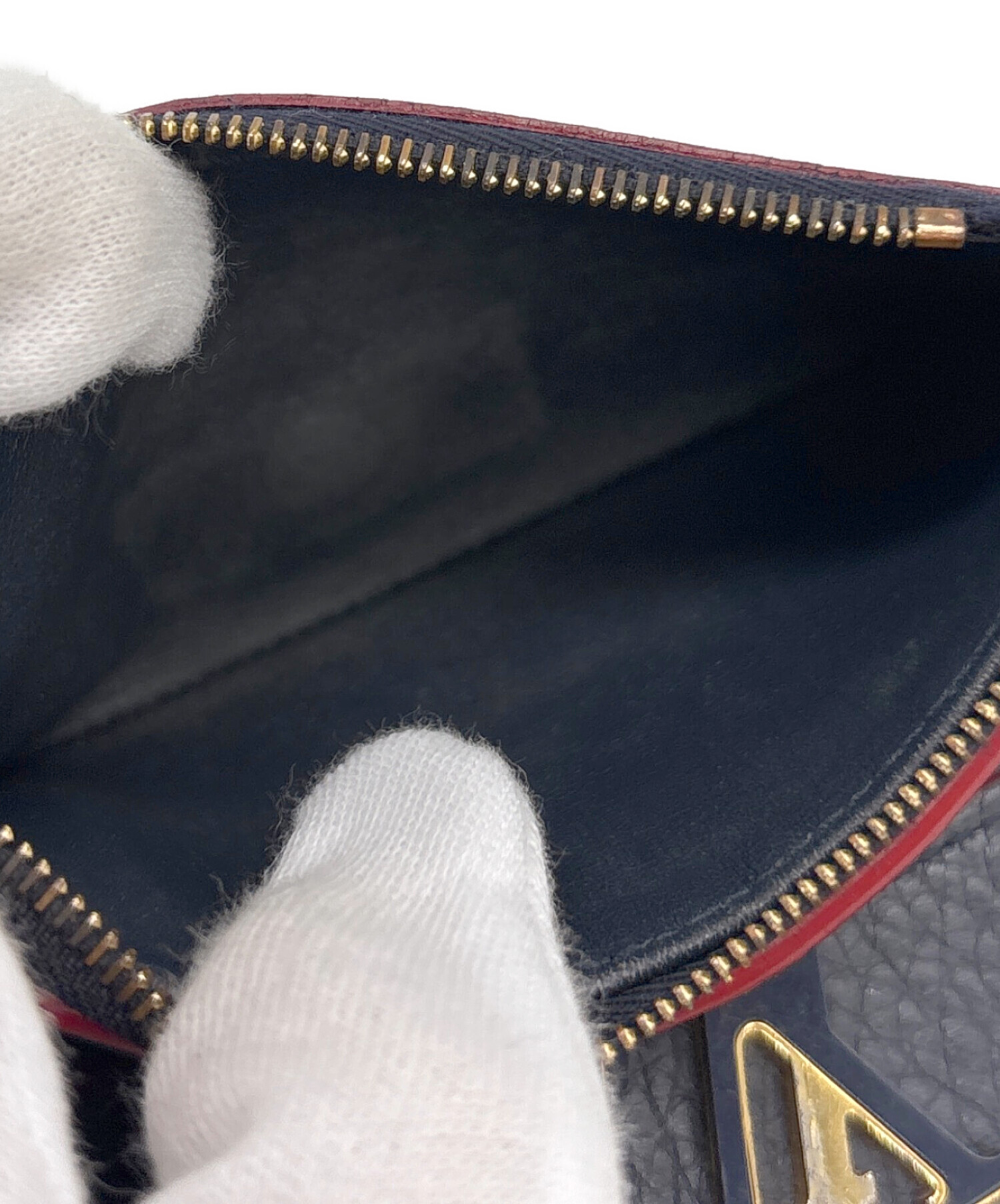 中古・古着通販】LOUIS VUITTON (ルイ ヴィトン) 3つ折り財布 ネイビー