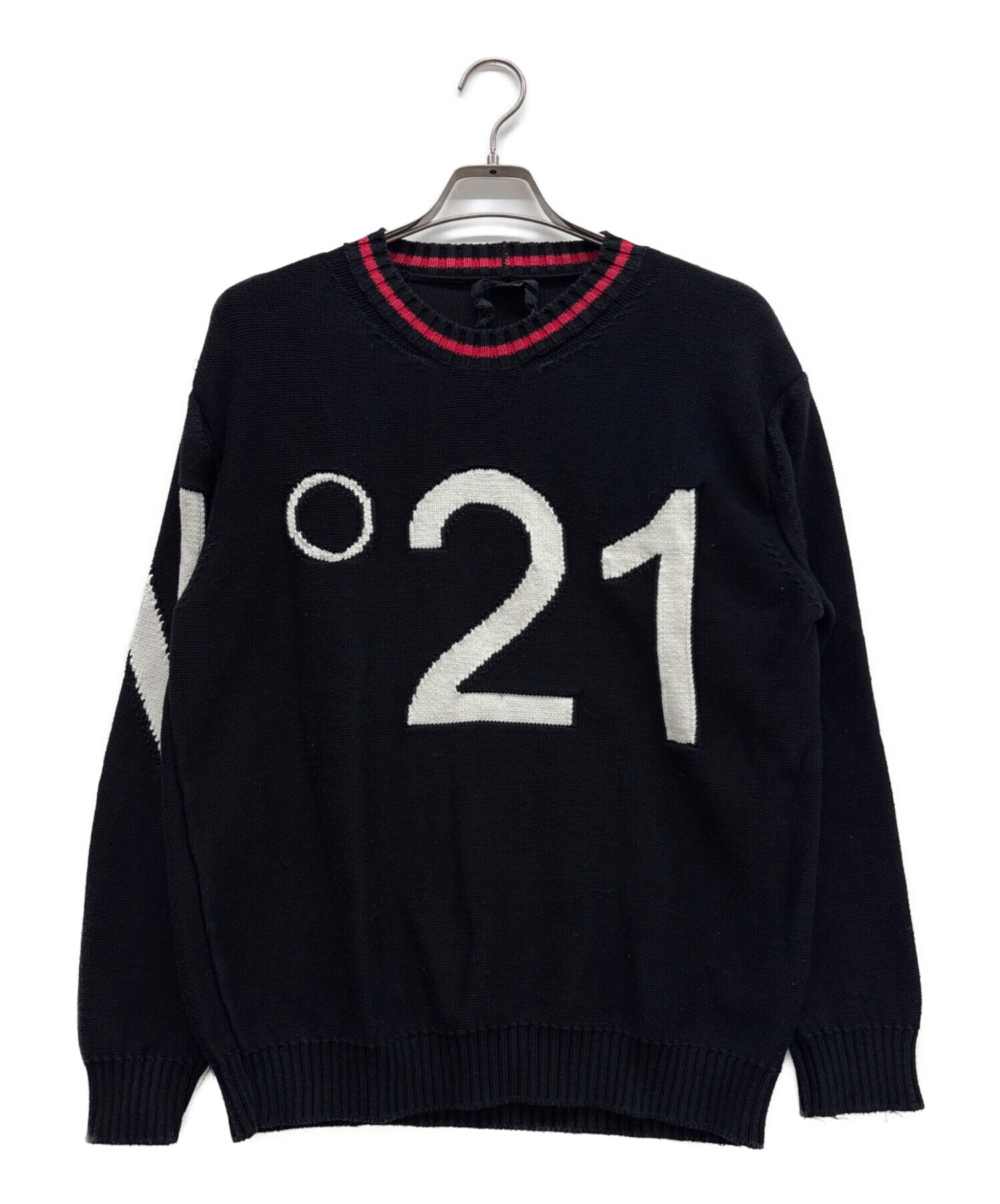 中古・古着通販】N°21 (ヌメロヴェントゥーノ) 厚手ニット ブラック