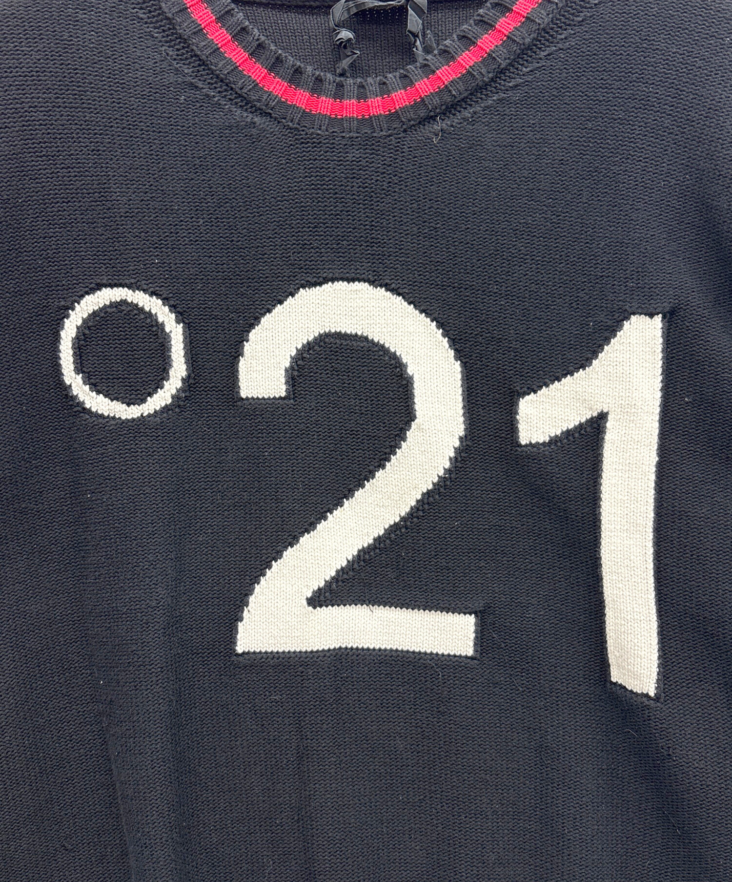 中古・古着通販】N°21 (ヌメロヴェントゥーノ) 厚手ニット ブラック