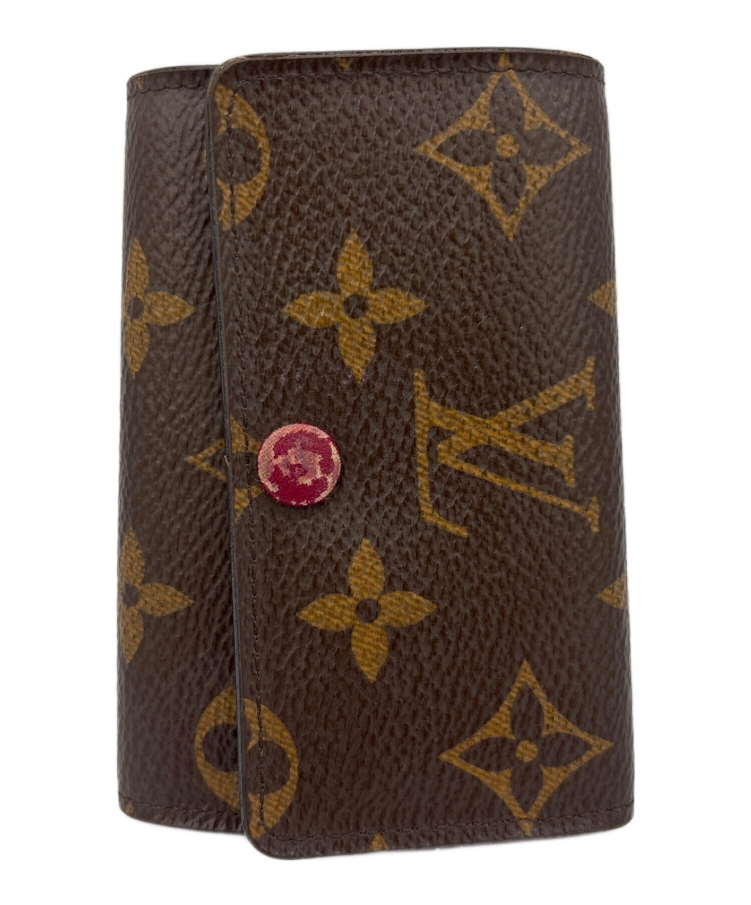 Louis Vuitton キーケース ブラウン/イエロー 中古・古着通販】LOUIS VUITTON (ルイ ヴィトン) キーケース ブラウン