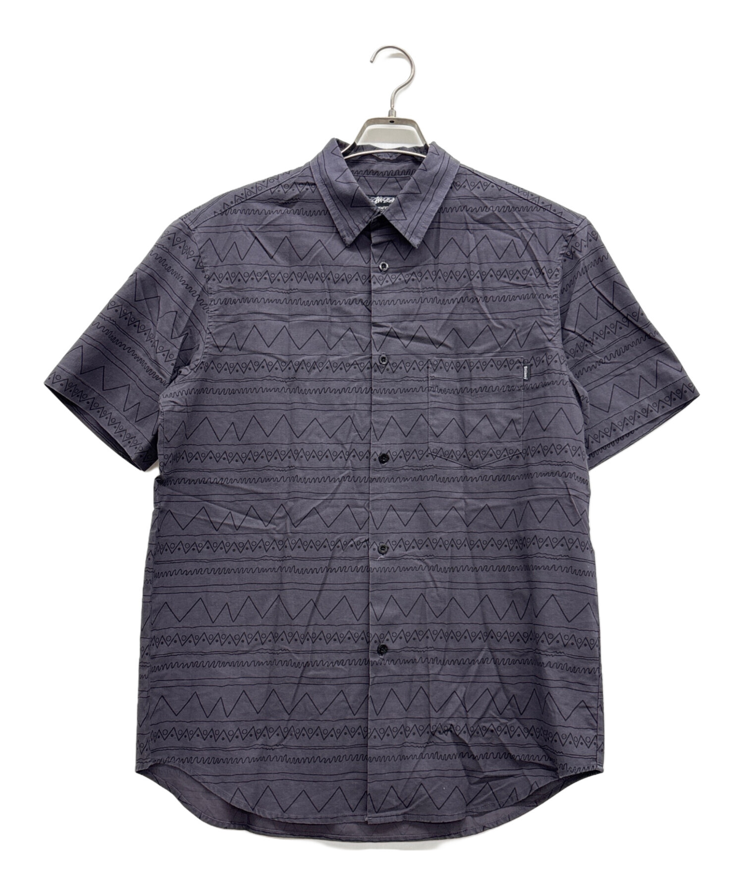 中古・古着通販】stussy (ステューシー) 半袖シャツ チャコールグレー