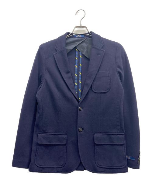 ラルフ　テーラードジャケット ネイビー　トレーナー生地　Sサイズ 中古・古着通販】POLO RALPH LAUREN (ポロ・ラルフローレン