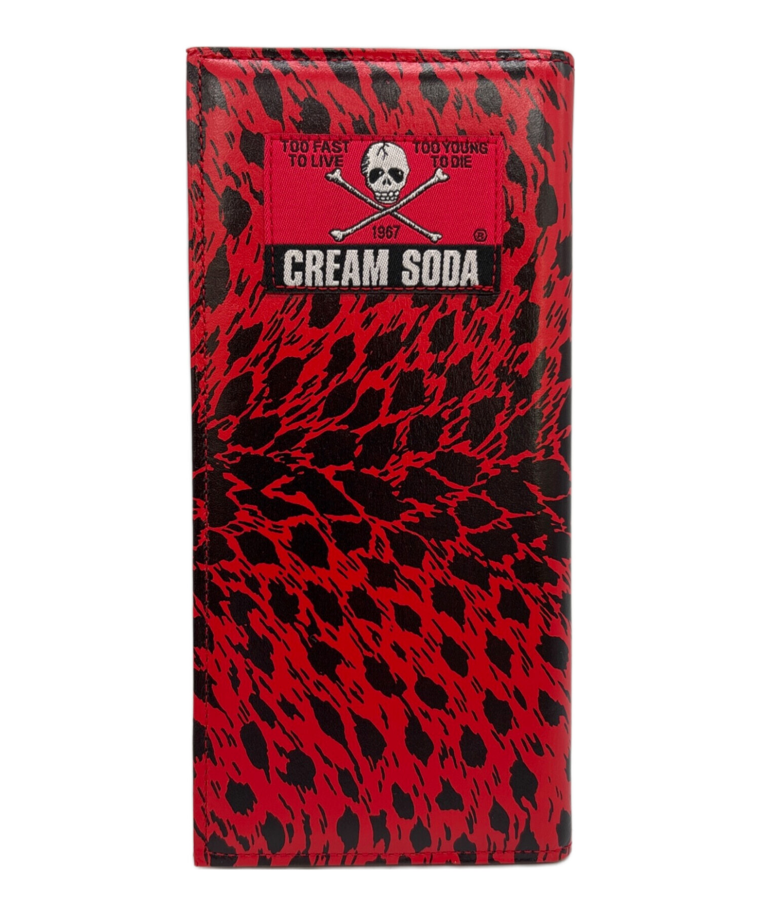 中古・古着通販】CREAM SODA (クリームソーダ) 2つ折り財布 レッド