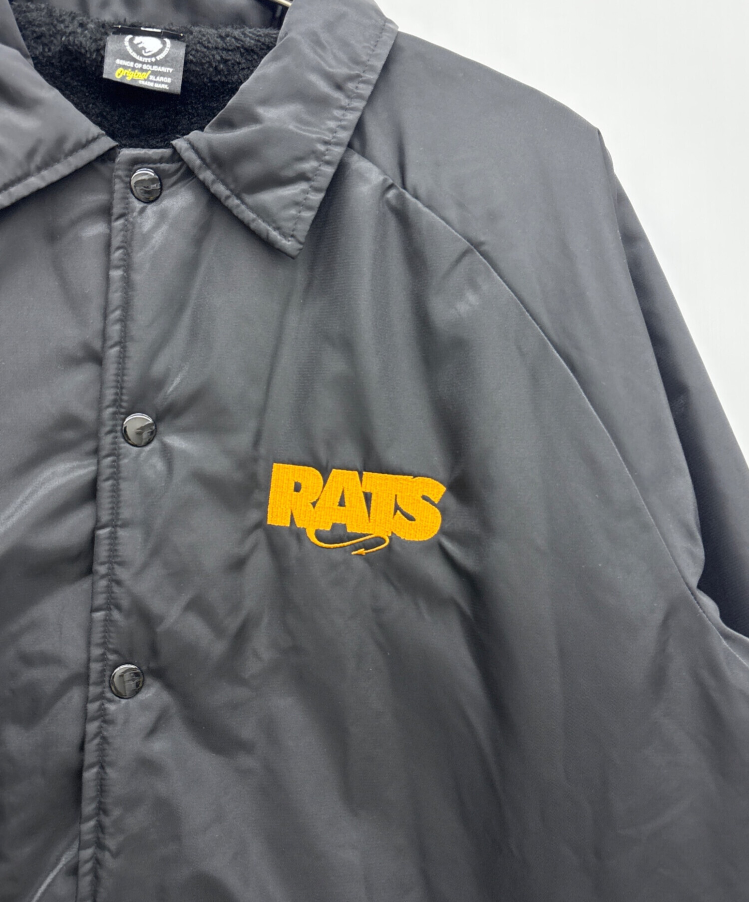 中古・古着通販】RATS (ラッツ) ボアコーチジャケット ブラック サイズ