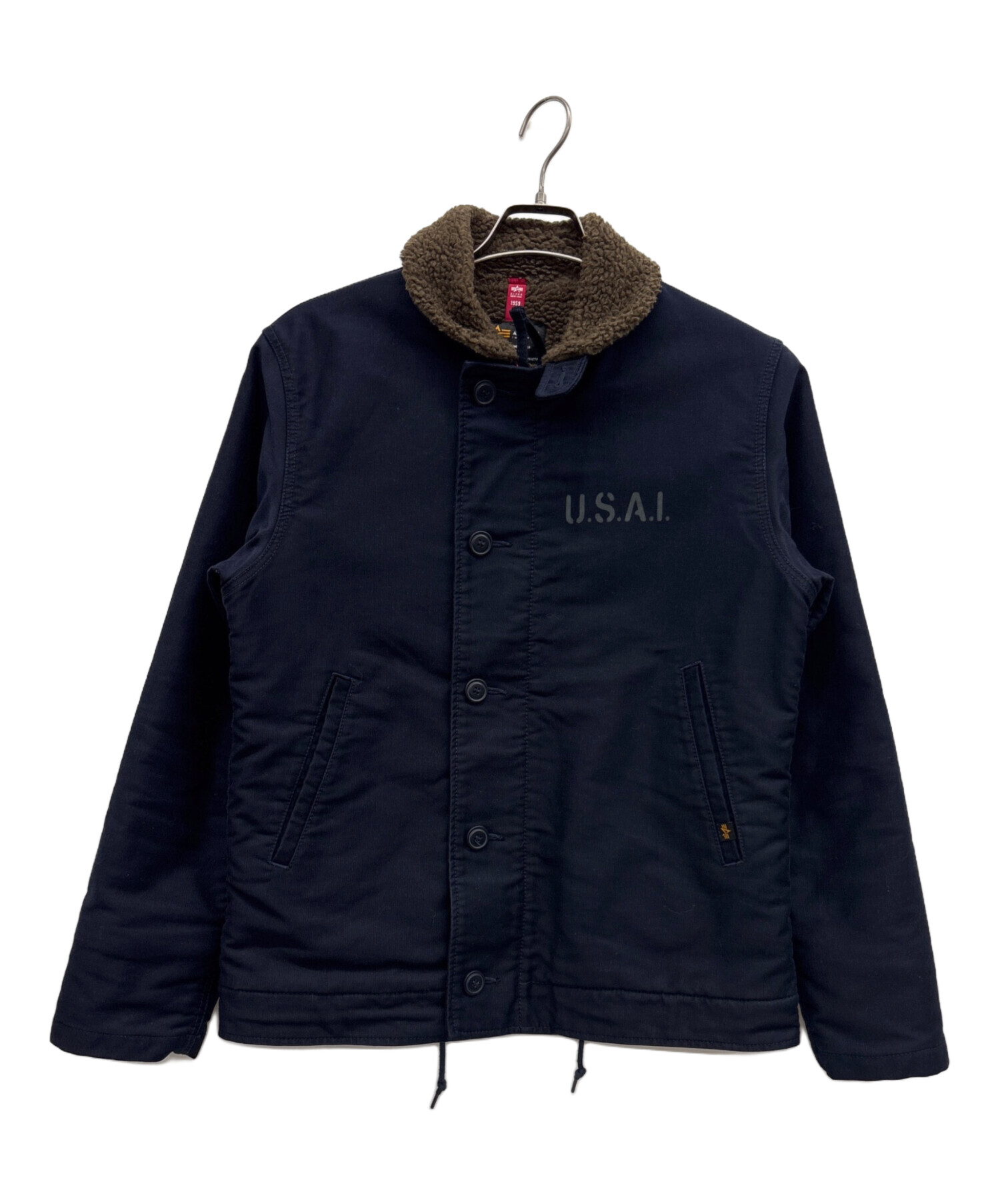 ALPHA INDUSTRIES N1デッキジャケット ネイビー MEDIUM 中古・古着通販】ALPHA INDUSTRIES (アルファインダストリーズ) デッキ