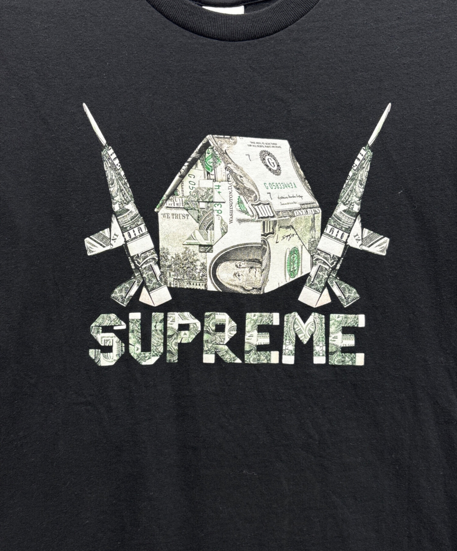 中古・古着通販】SUPREME (シュプリーム) プリントTシャツ ブラック