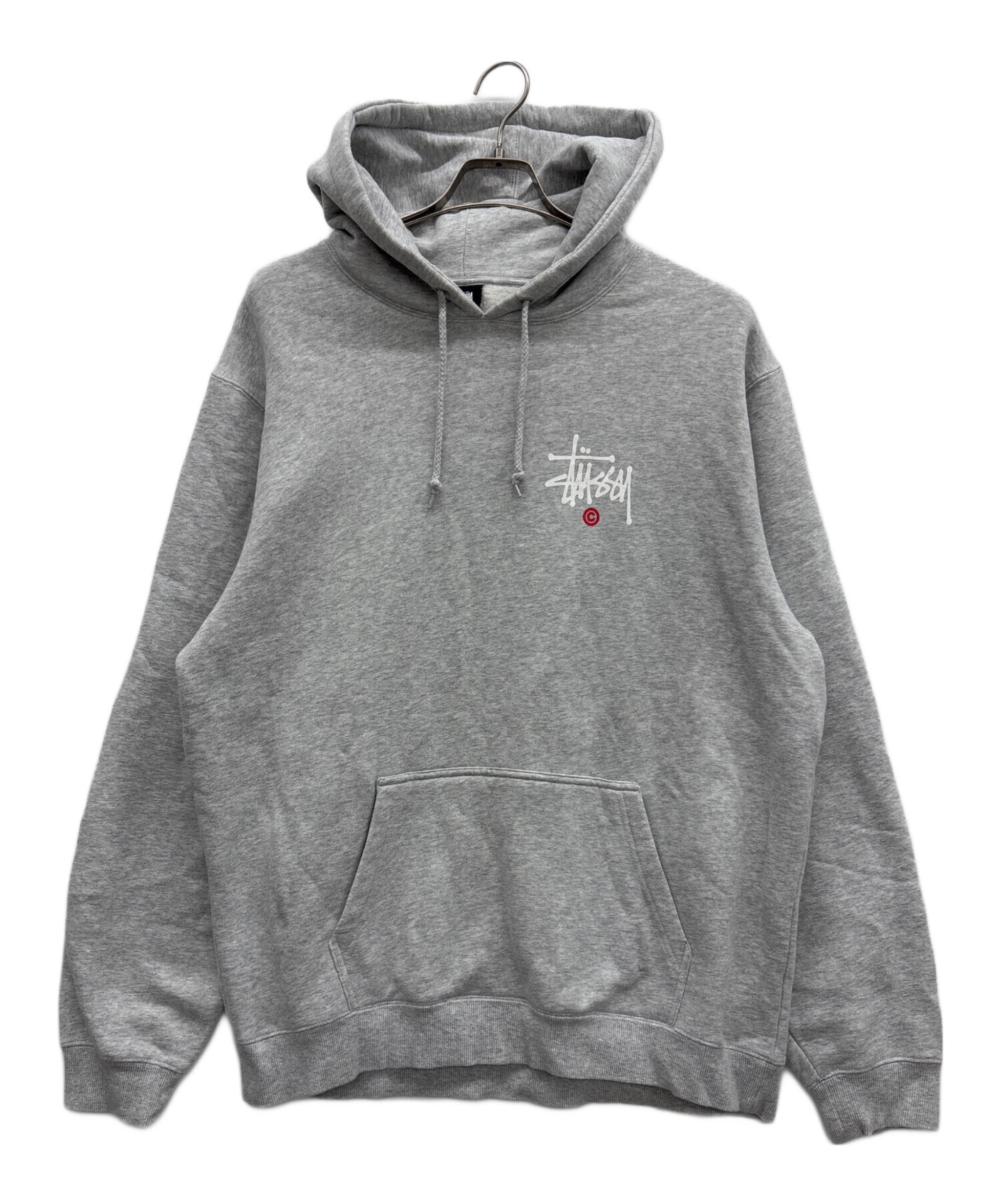 中古・古着通販】stussy (ステューシー) プルオーバーパーカー グレー