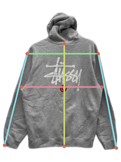 中古・古着通販】stussy (ステューシー) プルオーバーパーカー グレー