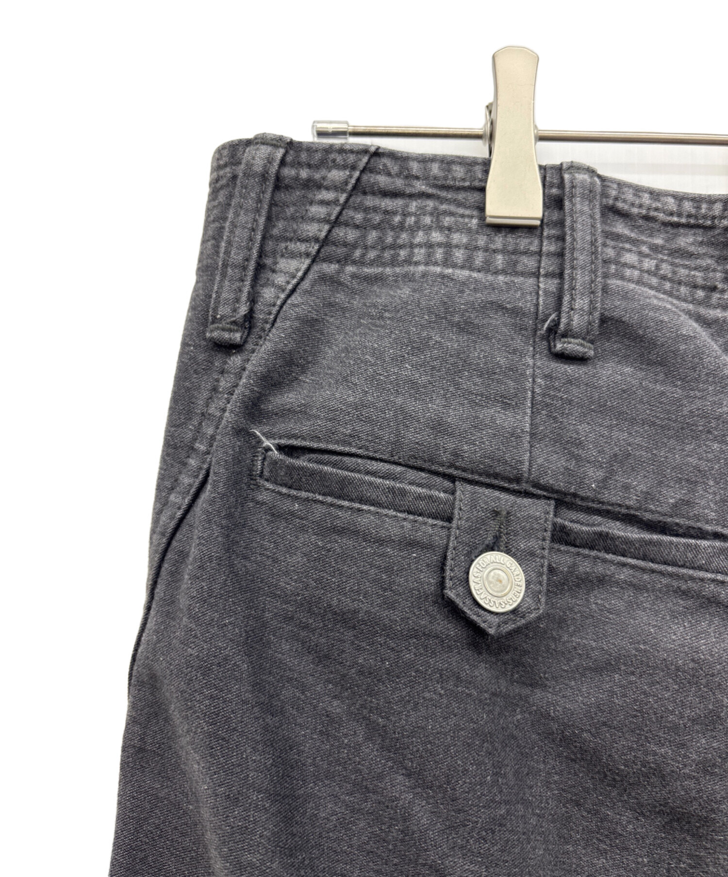 中古・古着通販】SASSAFRAS (ササフラス) デニムパンツ グレー サイズ 