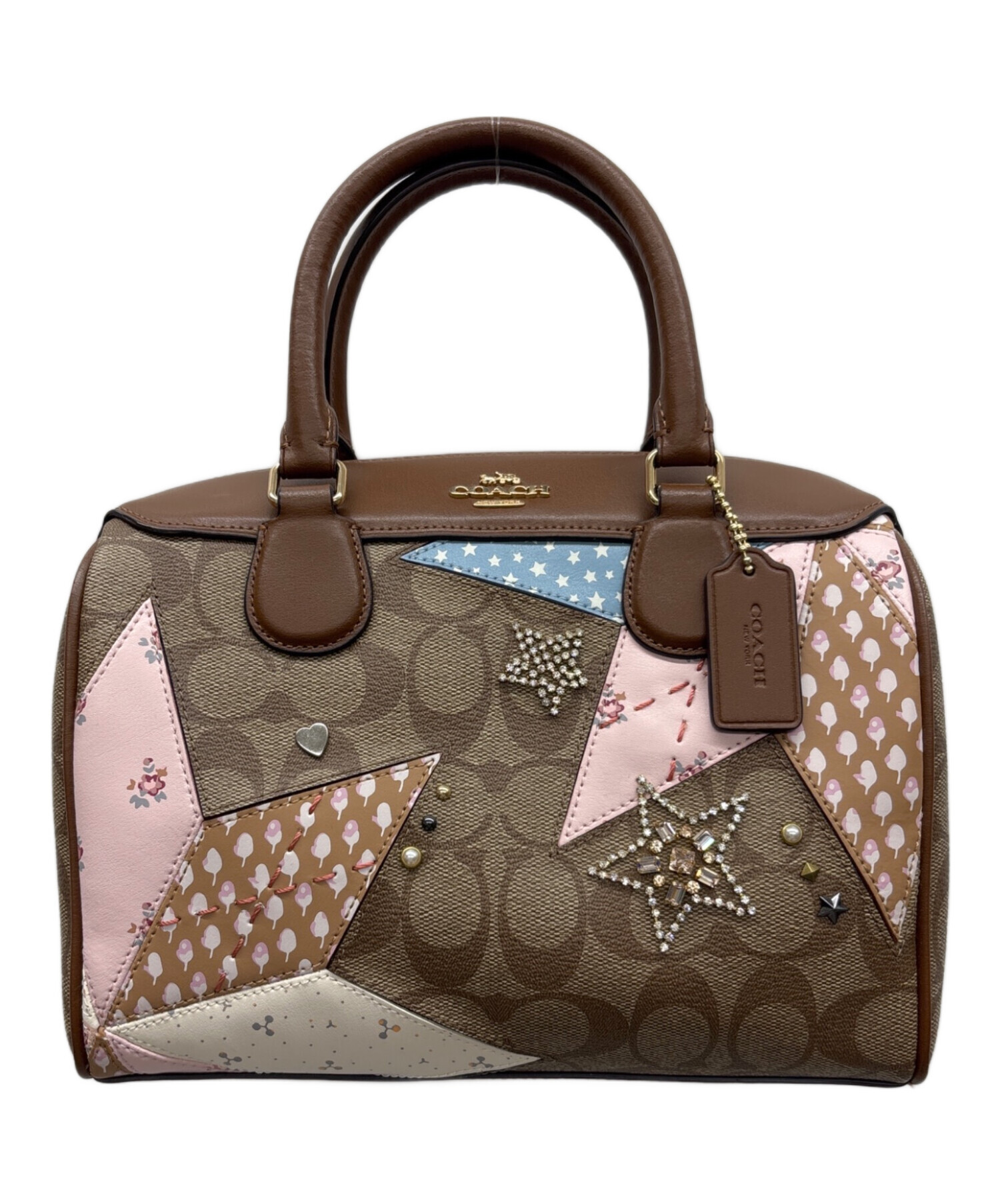 中古・古着通販】COACH (コーチ) ミニボストンバッグ ブラウン 