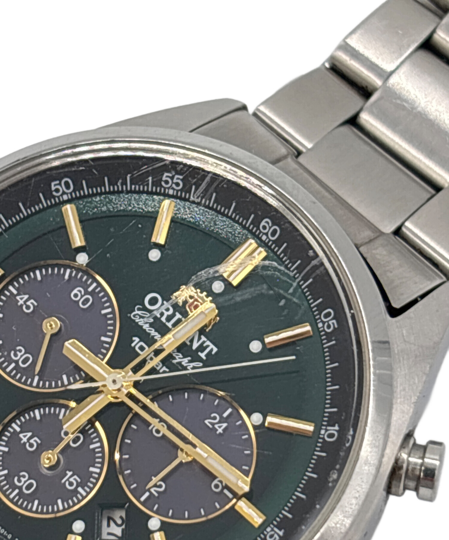 ORIENT TY-01-C1-B ソーラー クロノグラフ 腕時計 不動 ORIENT TY-01