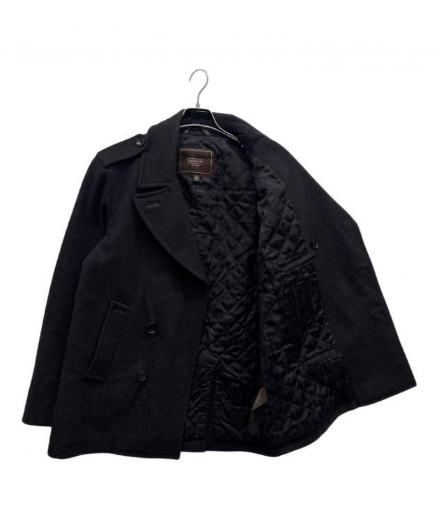 中古・古着通販】COACH (コーチ) Pコート ブラック サイズ:M｜ブランド