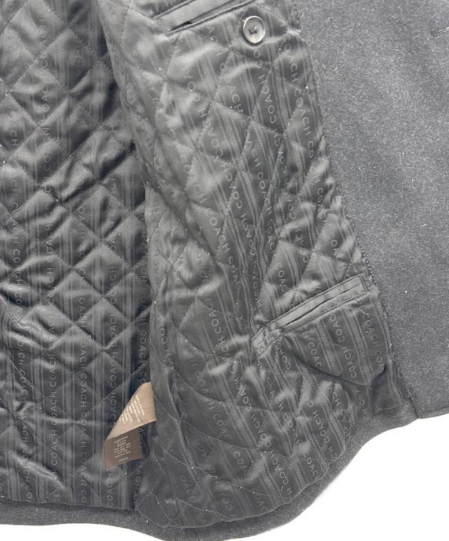 中古・古着通販】COACH (コーチ) Pコート ブラック サイズ:M｜ブランド
