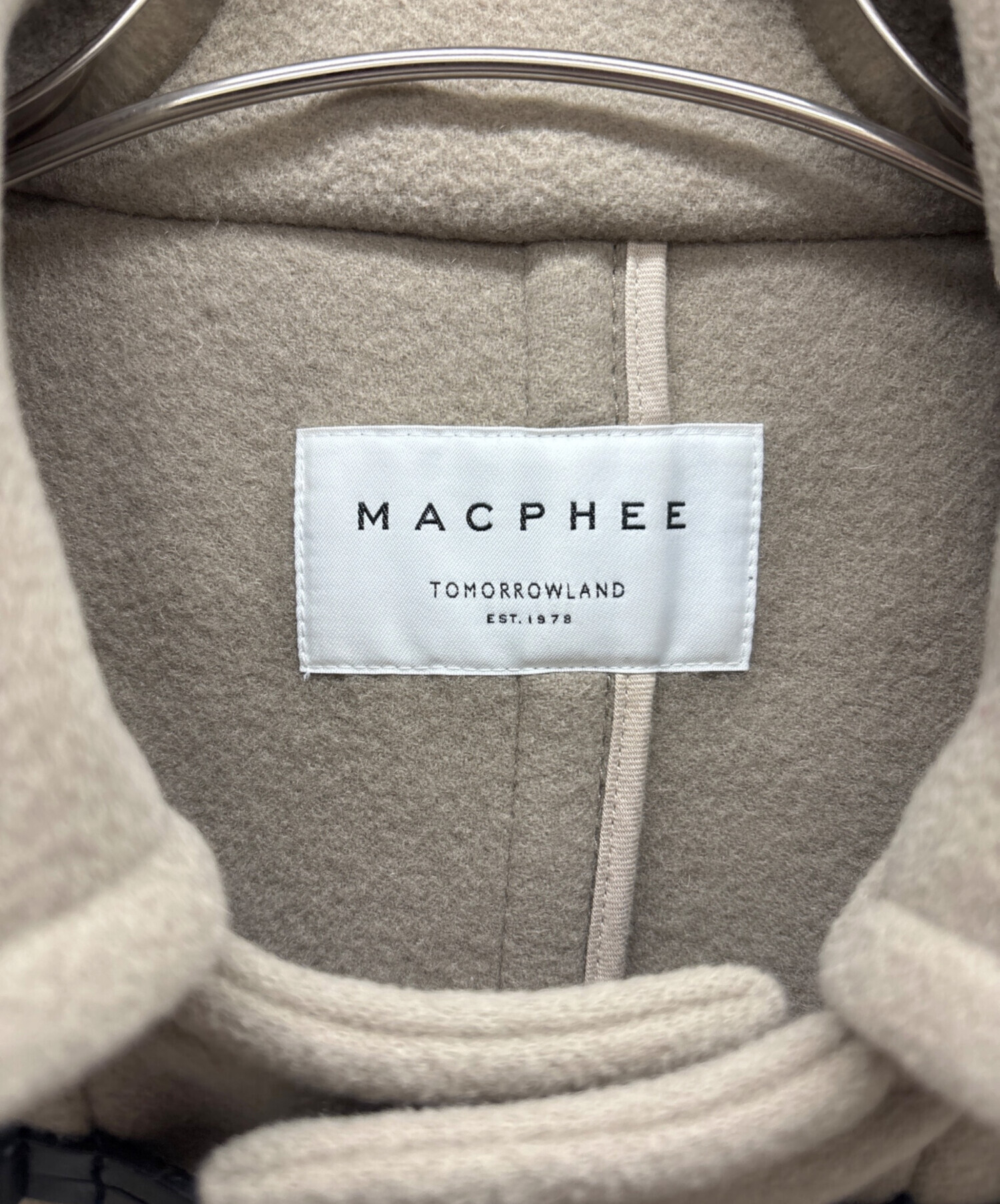 MACPHEE ダッフルコート　サイズ36 クリーニング済み 中古・古着通販】MACPHEE (マカフィー) ダッフルコート ベージュ