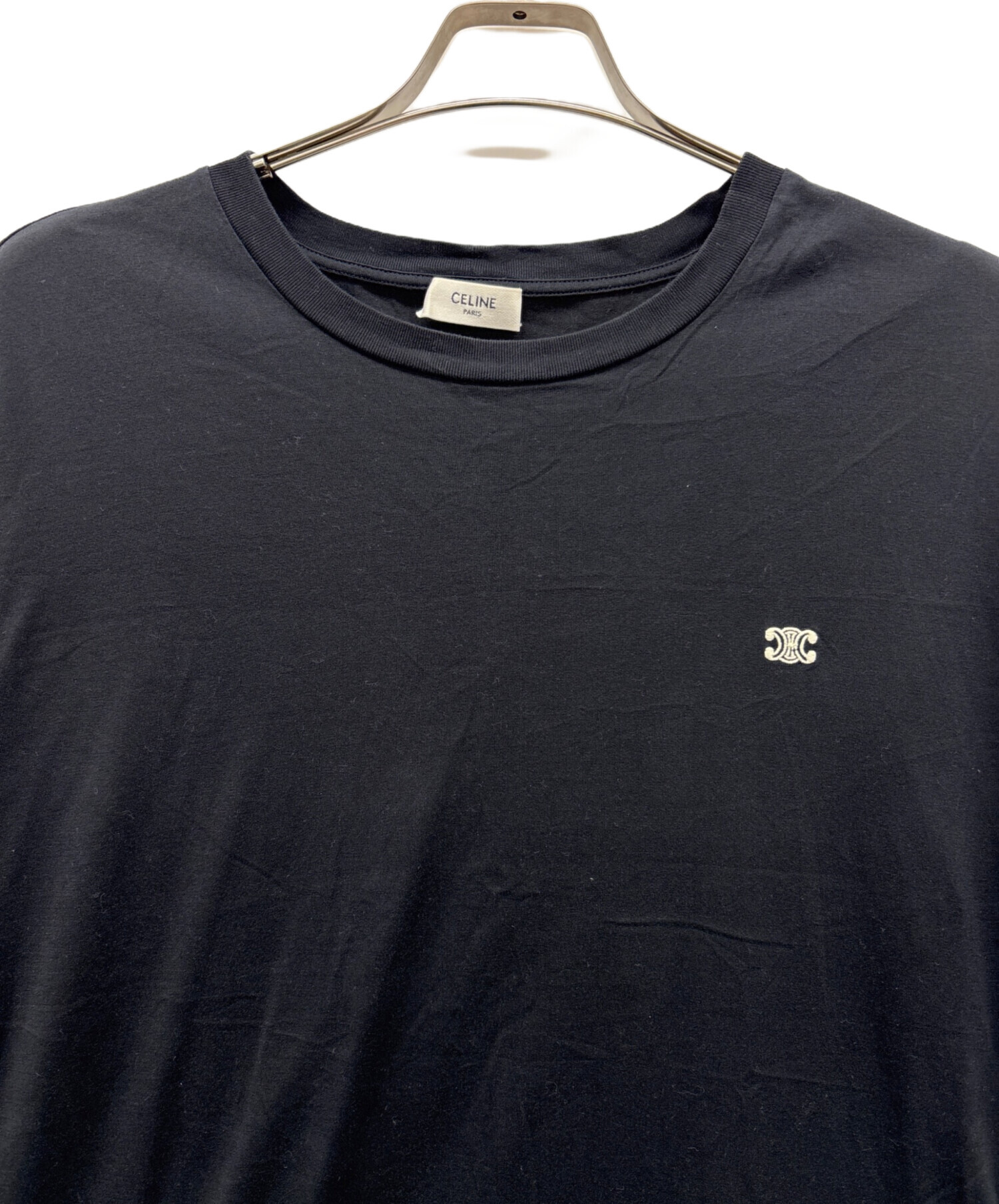 中古・古着通販】CELINE (セリーヌ) Tシャツ ブラック サイズ:L
