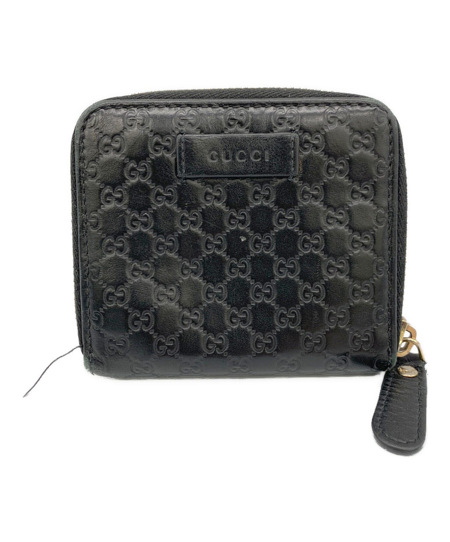 中古・古着通販】GUCCI (グッチ) 2つ折り財布 ブラック｜ブランド