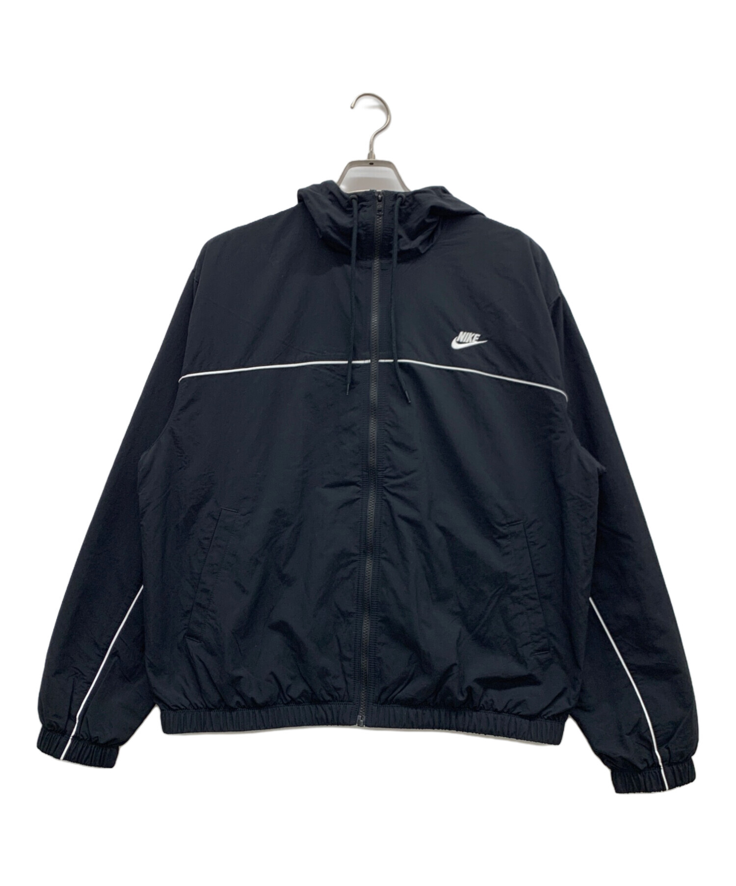 中古・古着通販】NIKE (ナイキ) ナイロンジャケット ブラック サイズ:L