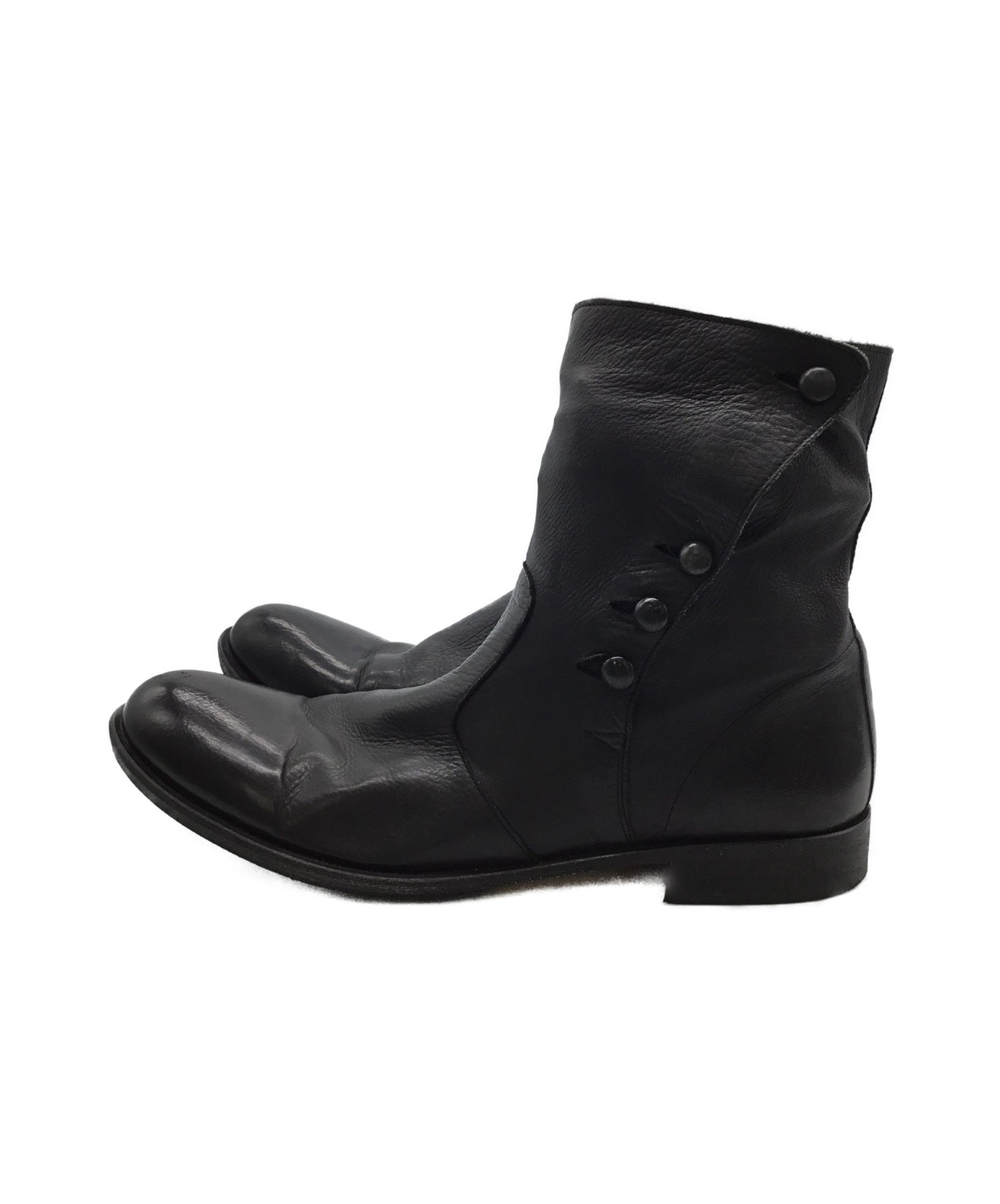 中古・古着通販】glamb (グラム) レザーブーツ ブラック サイズ:2