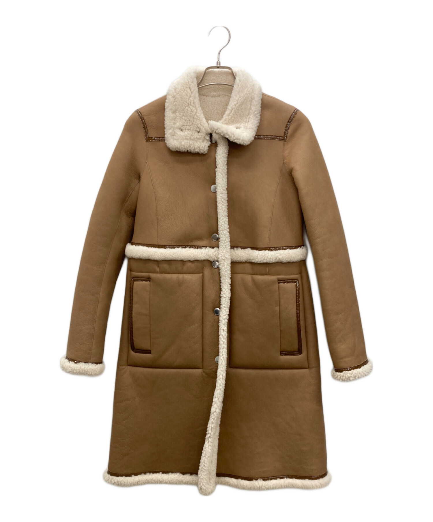 中古・古着通販】TORY BURCH (トリーバーチ) ムートンコート キャメル