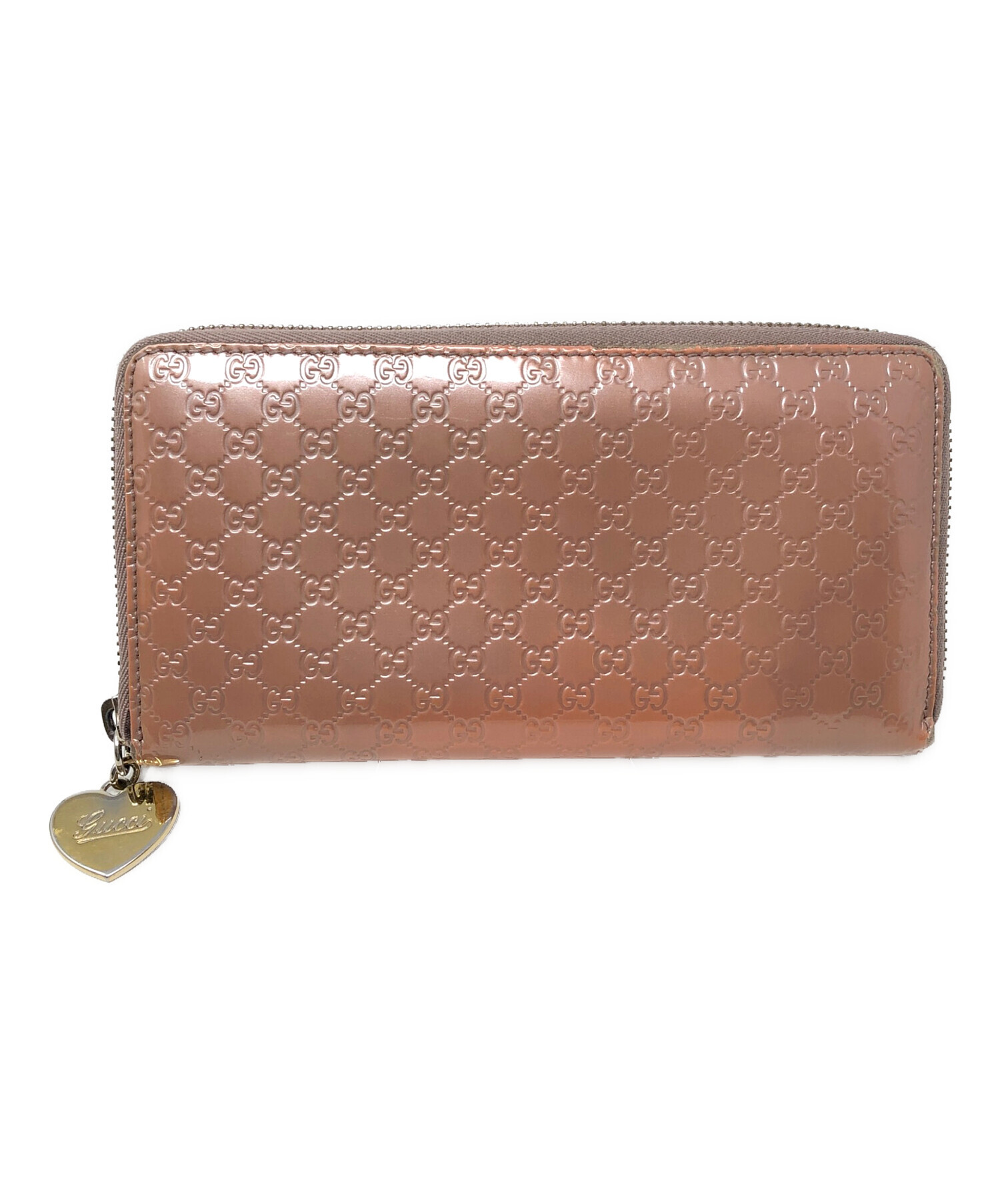 中古・古着通販】GUCCI (グッチ) 長財布 ピンク サイズ:実寸サイズにて 