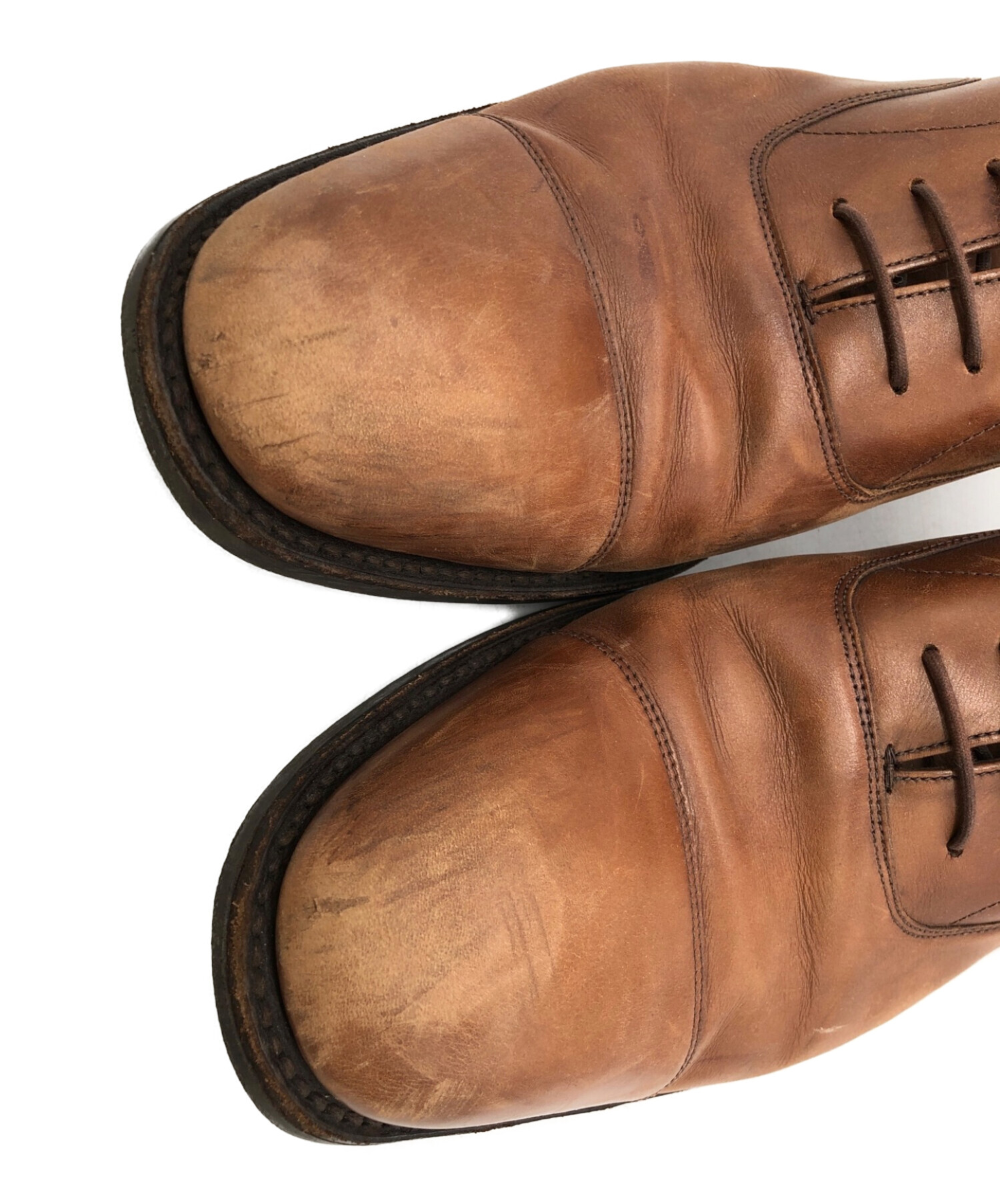 中古・古着通販】LOAKE (ローク) ストレートチップシューズ ブラウン 