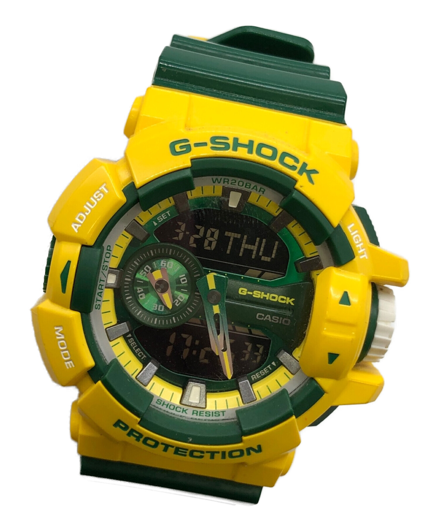 中古・古着通販】CASIO (カシオ) 腕時計 イエロー×グリーン｜ブランド