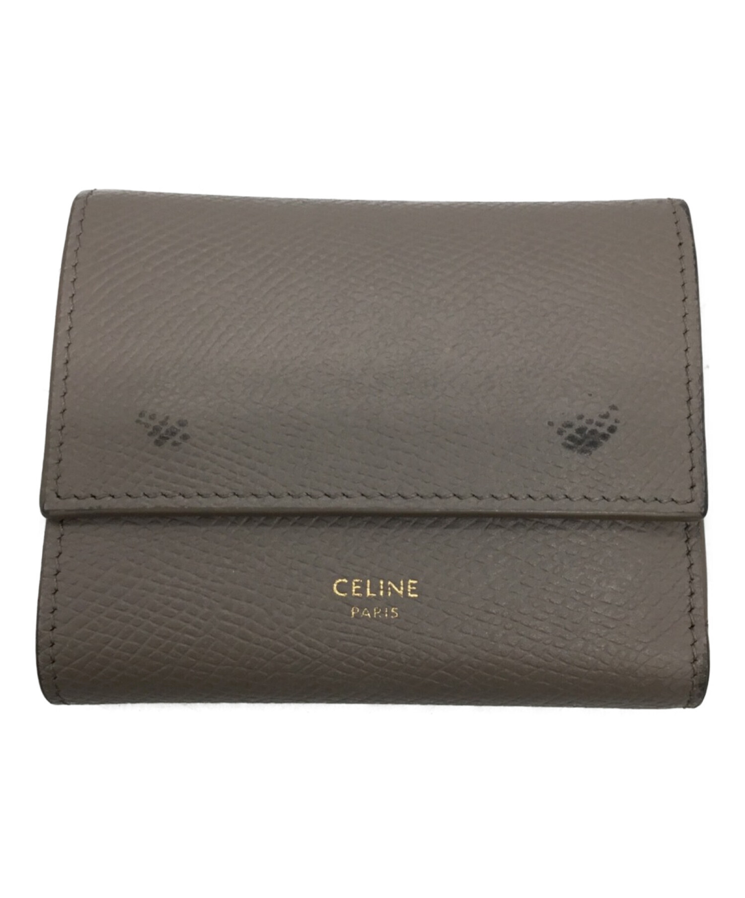 中古・古着通販】CELINE (セリーヌ) 3つ折り財布 ベージュ サイズ 