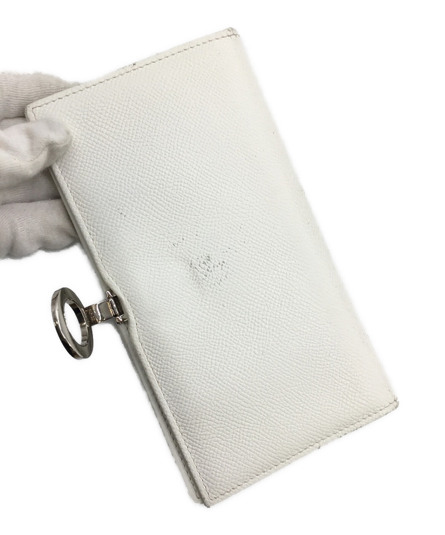 中古・古着通販】BVLGARI (ブルガリ) 長財布 ホワイト サイズ 