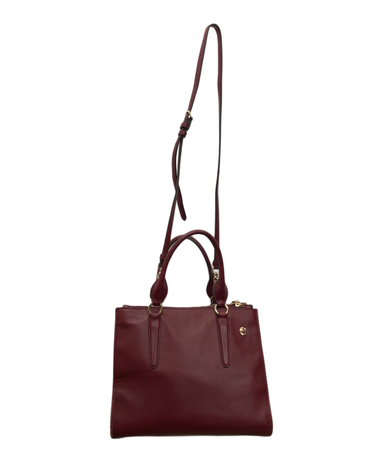 中古・古着通販】COACH (コーチ) 2WAYバッグ ワインレッド｜ブランド 