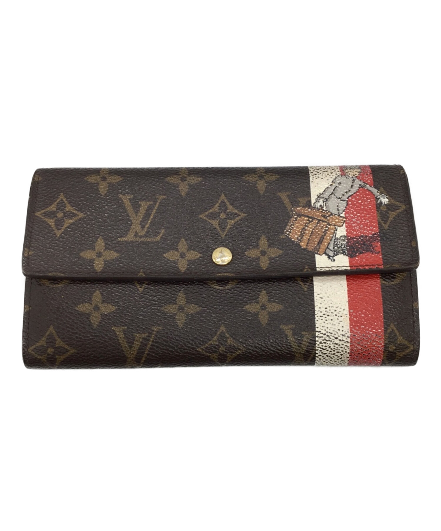 中古・古着通販】LOUIS VUITTON (ルイ ヴィトン) 長財布 レッド サイズ
