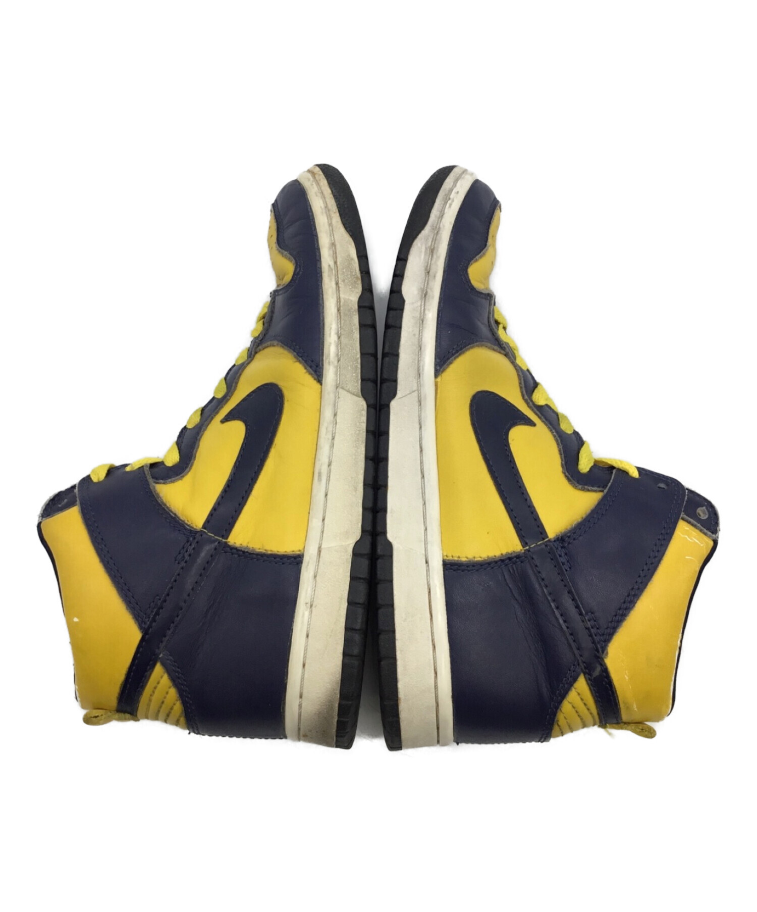 中古・古着通販】NIKE (ナイキ) DUNK HIGH LE イエロー×ネイビー 