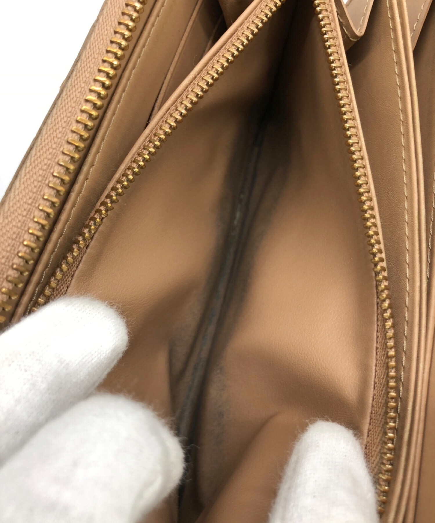 LOUIS VUITTON　ジッピーウォレット ヴェルニ　ベージュ 中古・古着通販】LOUIS VUITTON (ルイ ヴィトン) ヴェルニ ジッピー
