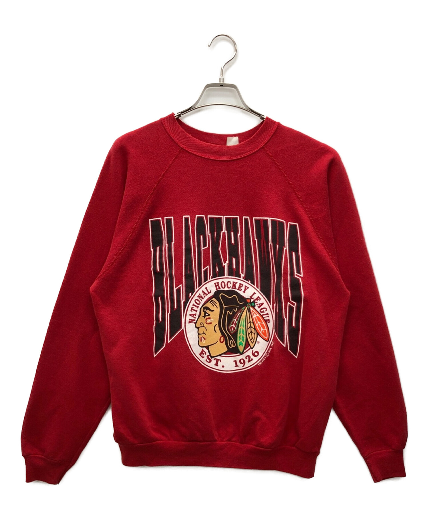 トレーナー/スウェット VINTAGE CHAMPION RED BAR TAG SWEATSHIRTS Vintage Champion Reverse Weave Red Sweatshirt Large 80s Champion