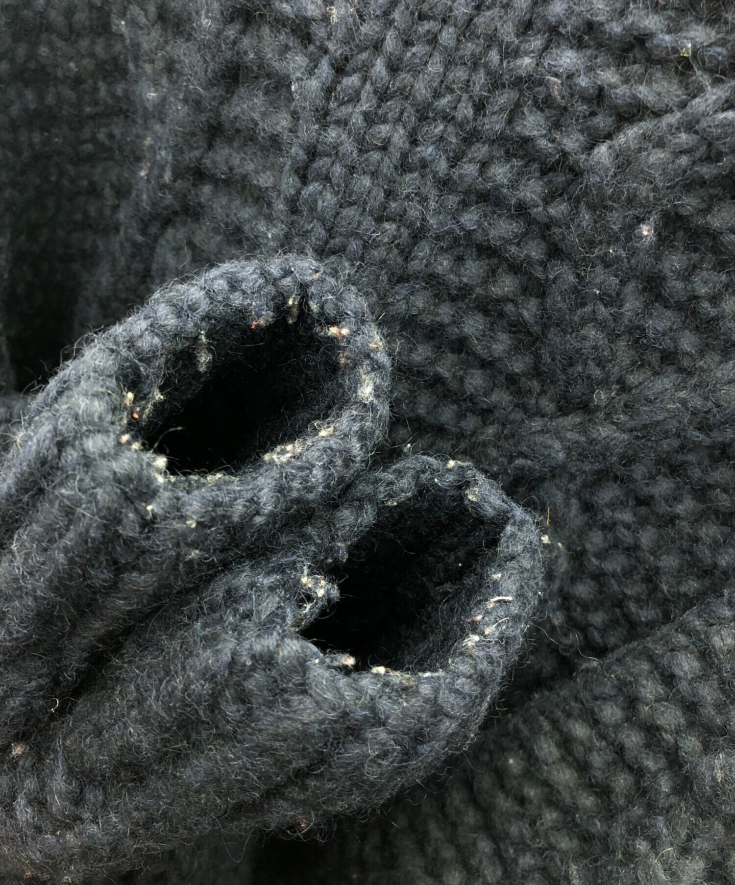CANADIAN SWEATER ニットジャケット 38 M アイボリー グレー 