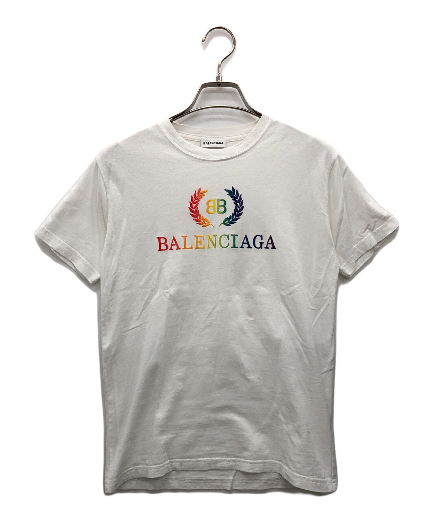 中古・古着通販】BALENCIAGA (バレンシアガ) Tシャツ ホワイト サイズ 