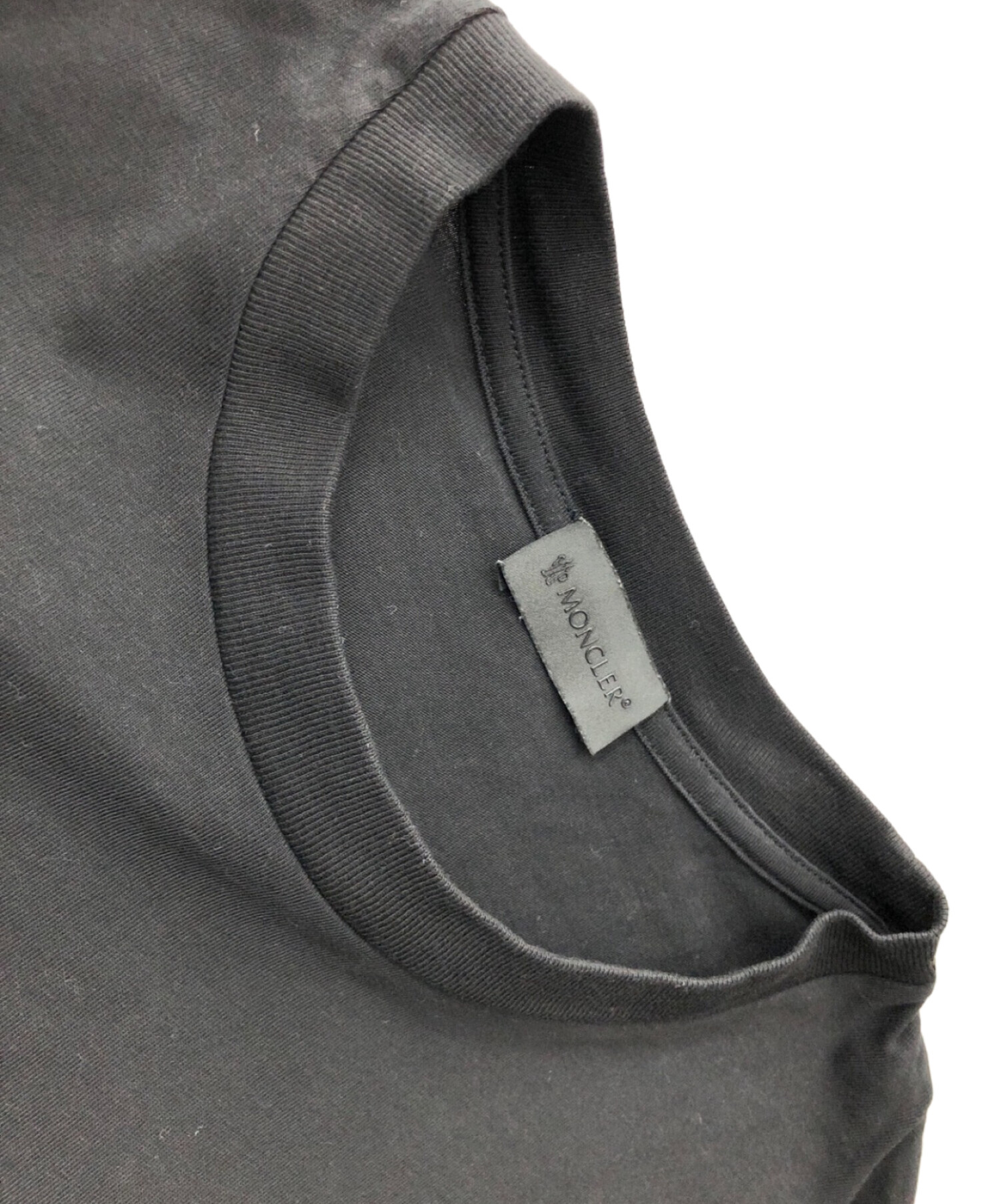 中古・古着通販】MONCLER (モンクレール) Tシャツ ブラック サイズ:M