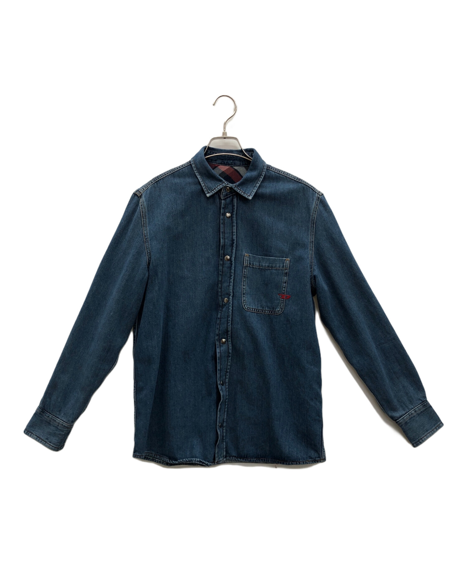 美品 DIESEL オーバーサイズ デニムシャツ ジャケット　Ｇジャン　ブルー 中古・古着通販】DIESEL (ディーゼル) ヴィンテージデニムシャツ