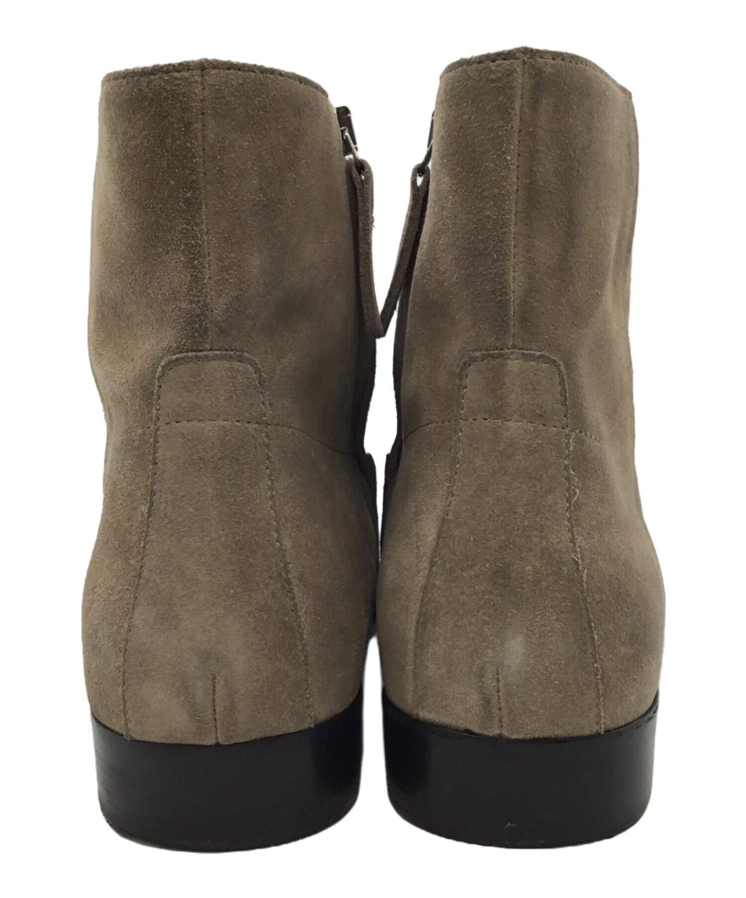 A17908 美品 ブッテロ スエードレースアップブーツ ベージュ系 41 A17908 美品 ブッテロ スエードレースアップブーツ ベージュ系 41