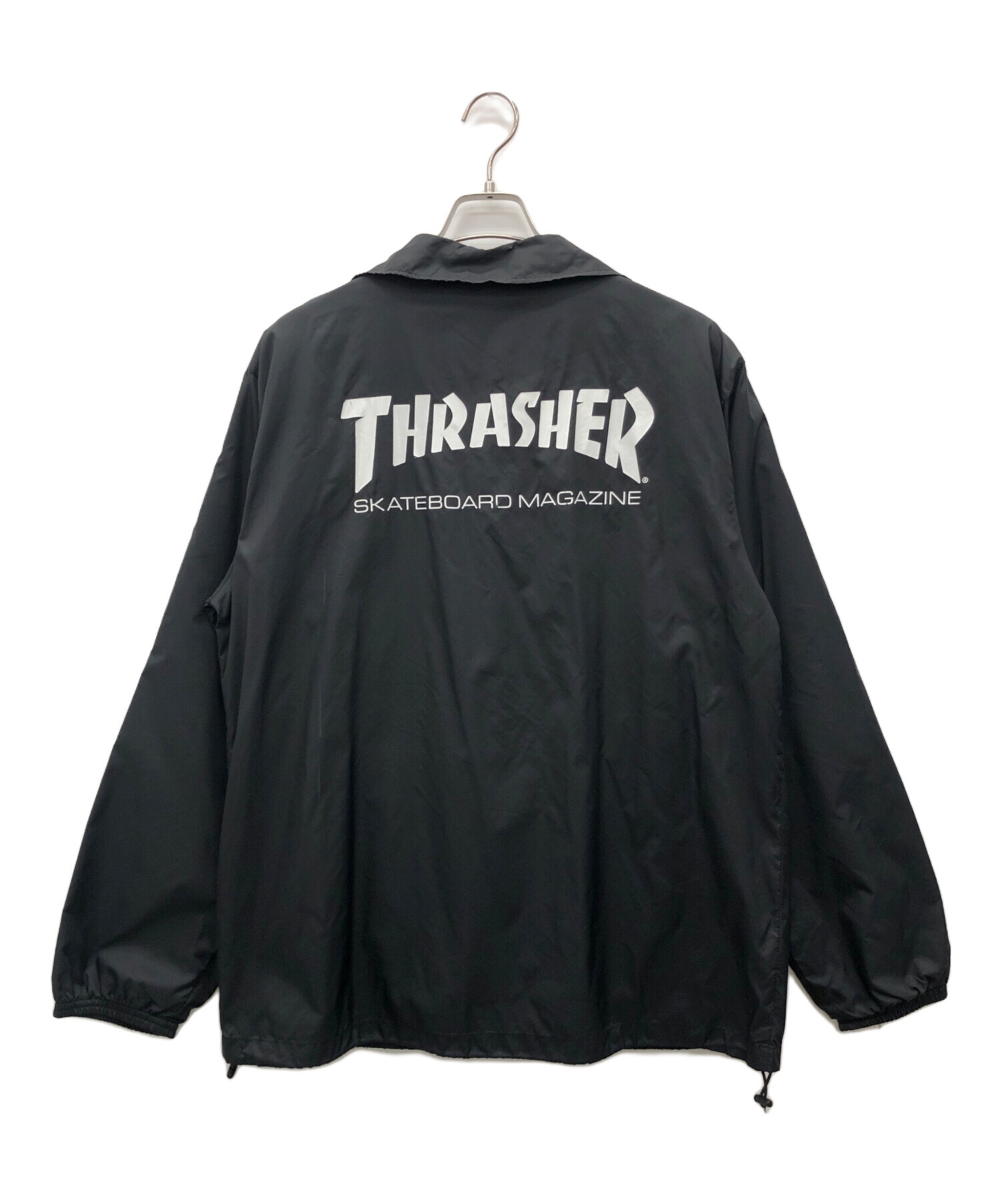 中古・古着通販】THRASHER (スラッシャー) コーチジャケット ブラック