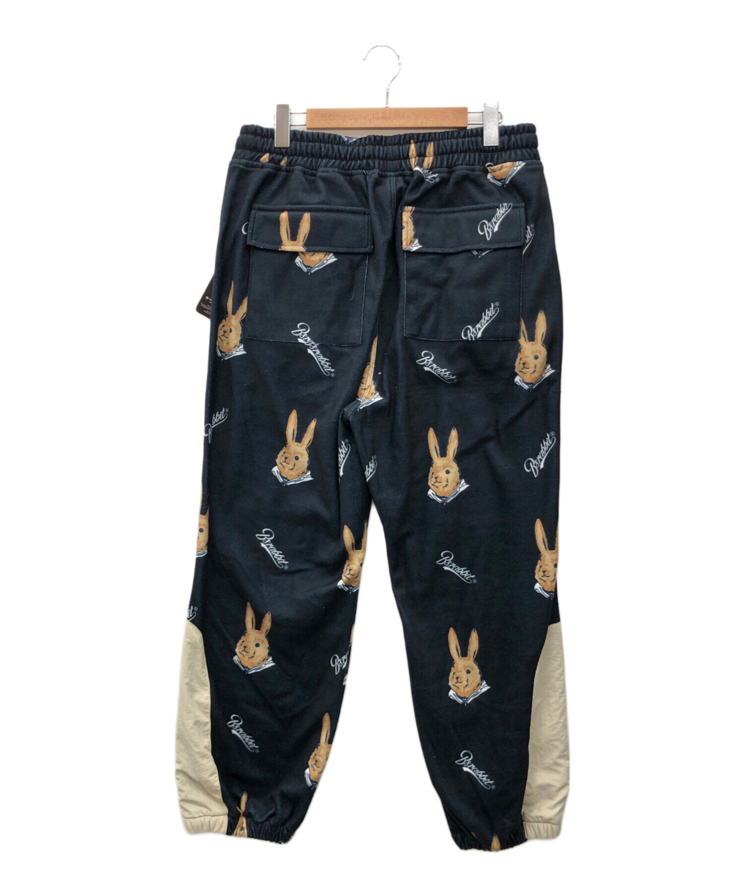 1604◆bsrabbit ビエスラビット フリースジョガーパンツ ネイビー 中古・古着通販】Bsrabbit (ビエスラビット) ロイヤルフリースミニベア