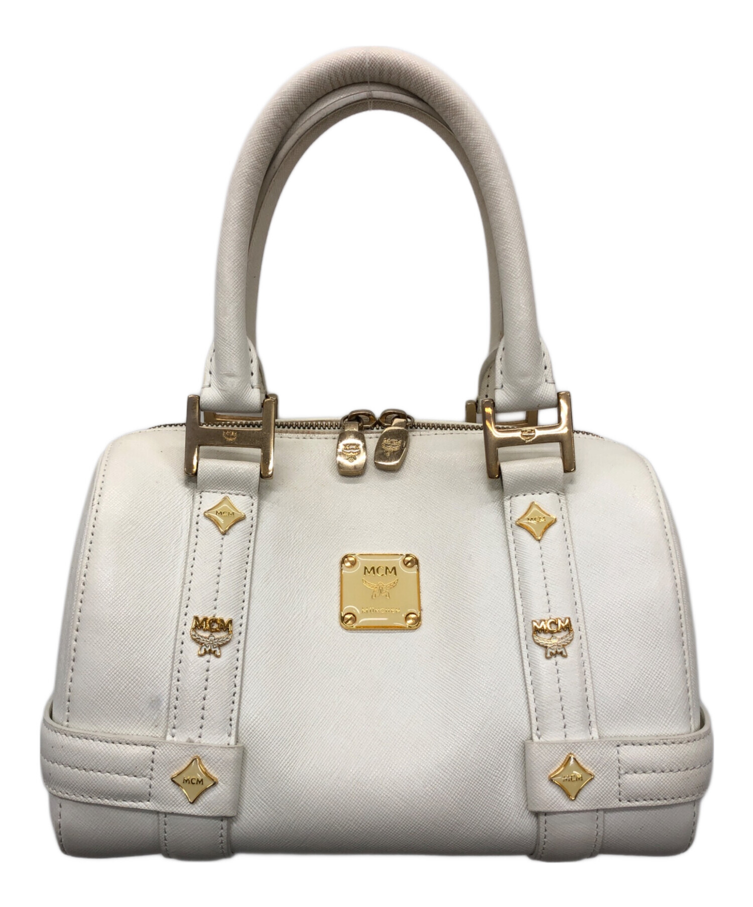 MCM ボストンバッグ ホワイト 楽天市場】【バッグ】MCM エムシーエム